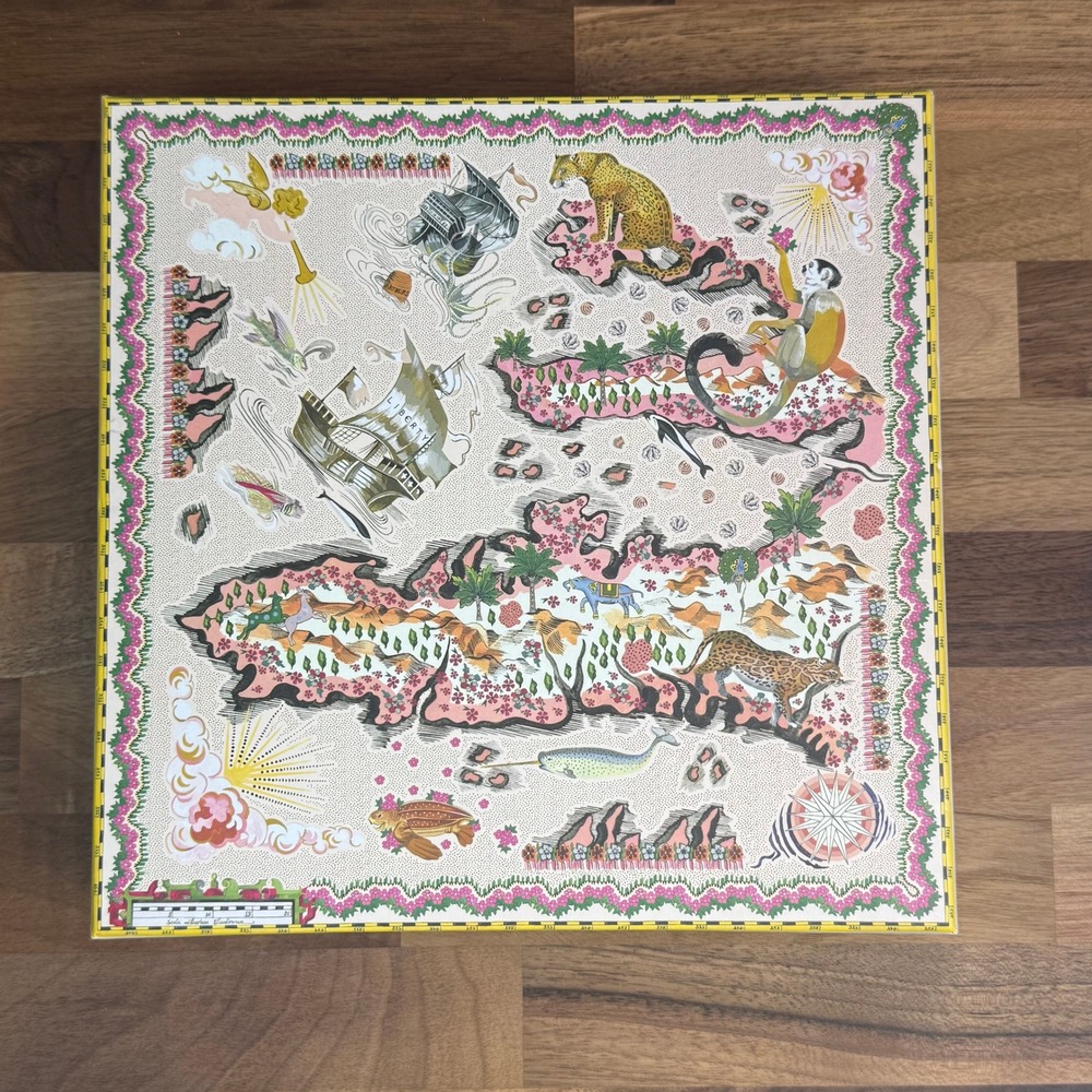 Liberty London Galison 500 Piece 2-in-1 Double Sided Jigsaw Puzzle Map Floral